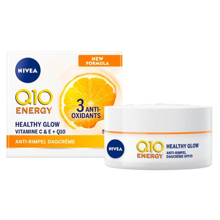 Nivea Q10 Energy Healthy Glow Anti-Rimpel Dagcrème (50 ml) - van Nivea - Nu verkrijgbaar bij Mijn Voordeelshop!