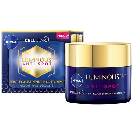 Nivea Cellular Luminous630 Anti-Spot Teint Egaliserende Nachtcrème (50 ml) - van Nivea - Nu verkrijgbaar bij Mijn Voordeelshop!