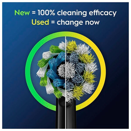 Oral-B Pro Cross Action Opzetborstels (zwart, 8 st.) - van Oral B - Nu verkrijgbaar bij Mijn Voordeelshop!