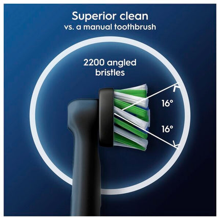 Oral-B Pro Cross Action Opzetborstels (zwart, 8 st.) - van Oral B - Nu verkrijgbaar bij Mijn Voordeelshop!