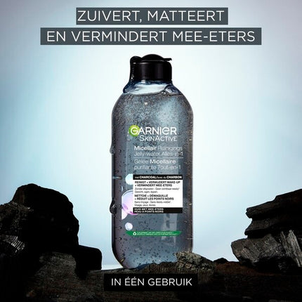 Garnier SkinActive Alles-in-1 Micellair Reinigend Jelly-water met Charcoal (400 ml) - van Garnier - Nu verkrijgbaar bij Mijn Voordeelshop!