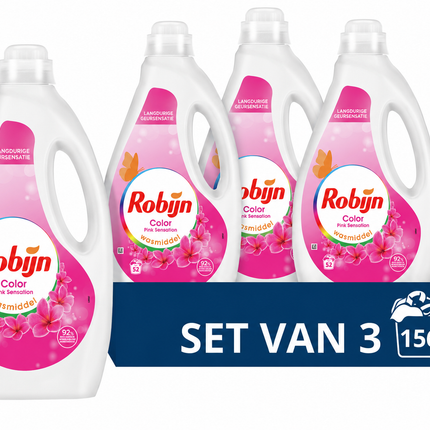 Robijn Color Pink Sensation Vloeibaar Wasmiddel (2,6 Liter) (52 Wasbeurten)