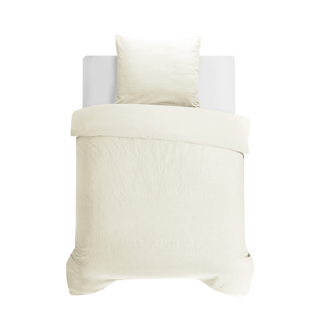 Sleeptime Dekbedovertrek Milano 3D Créme 140 x 200 220 - van Sleeptime - Nu verkrijgbaar bij Mijn Voordeelshop!