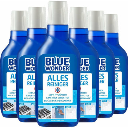 Blue Wonder Alles Reiniger (750 ml) 6 Stuks - van Blue Wonder - Nu verkrijgbaar bij Mijn Voordeelshop!