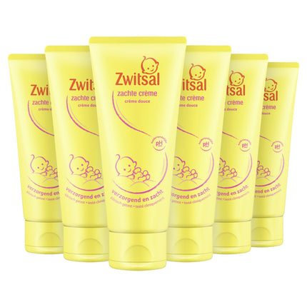 Zwitsal Baby Zachte Crème (100 ml) 6 Stuks - van Zwitsal - Nu verkrijgbaar bij Mijn Voordeelshop!
