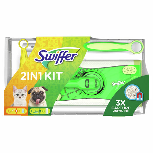 Swiffer Stof-wis Systeem Vloeren Combi Pet Starterkit (1 Set) - van Swiffer - Nu verkrijgbaar bij Mijn Voordeelshop!