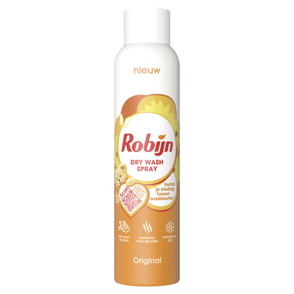 Robijn Original Dry Wash Spray (200 ml) 1 Stuk - van Robijn - Nu verkrijgbaar bij Mijn Voordeelshop!