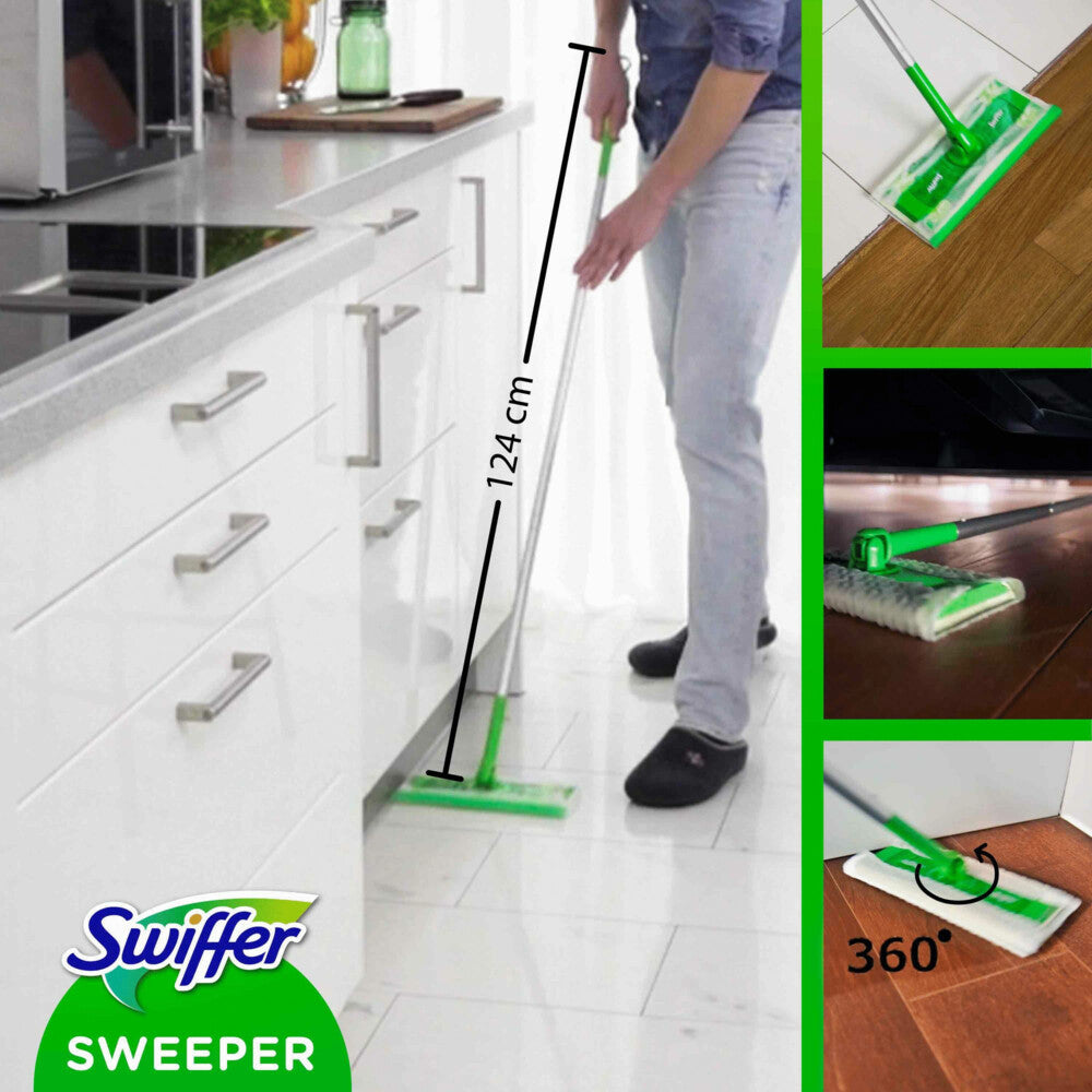 Swiffer Vloerreiniger Dry & Wet Starterskit - van Swiffer - Nu verkrijgbaar bij Mijn Voordeelshop!