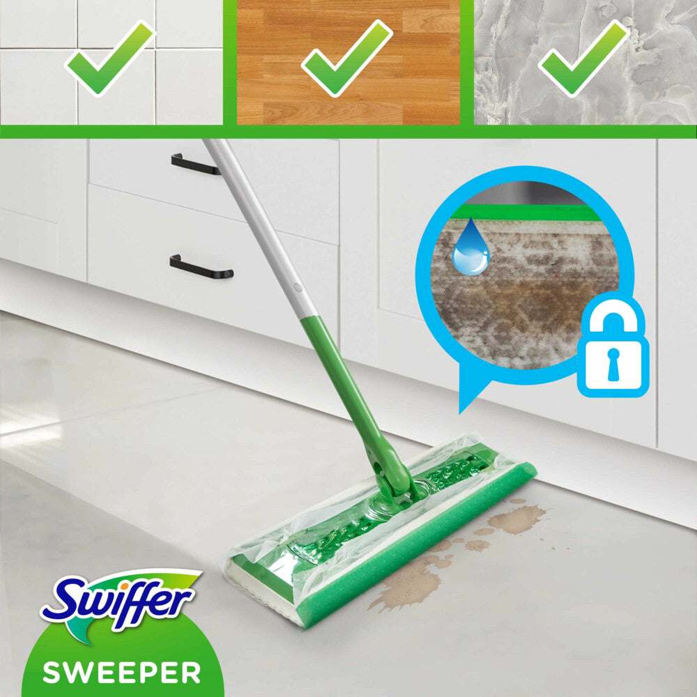 Swiffer Vloerreiniger Dry & Wet Starterskit - van Swiffer - Nu verkrijgbaar bij Mijn Voordeelshop!