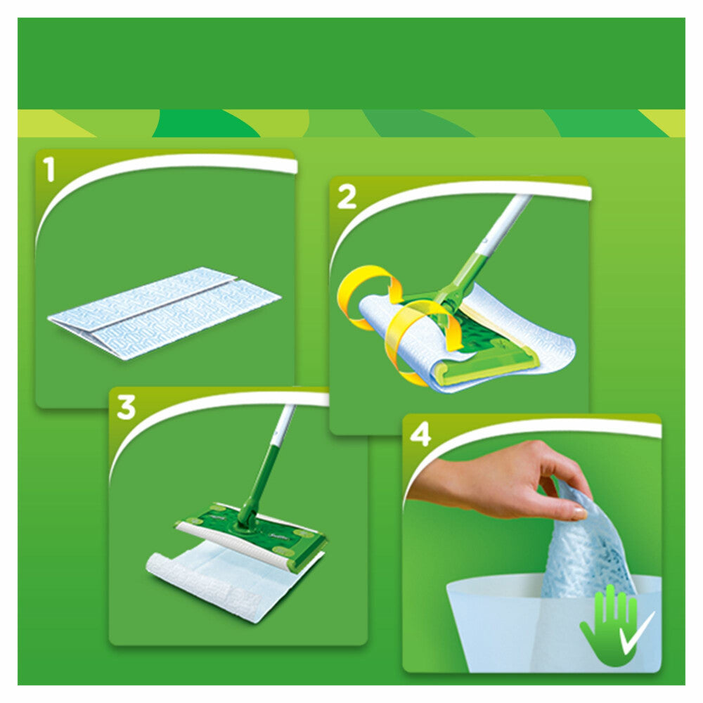 Swiffer Vloerreiniger Dry & Wet Starterskit - van Swiffer - Nu verkrijgbaar bij Mijn Voordeelshop!