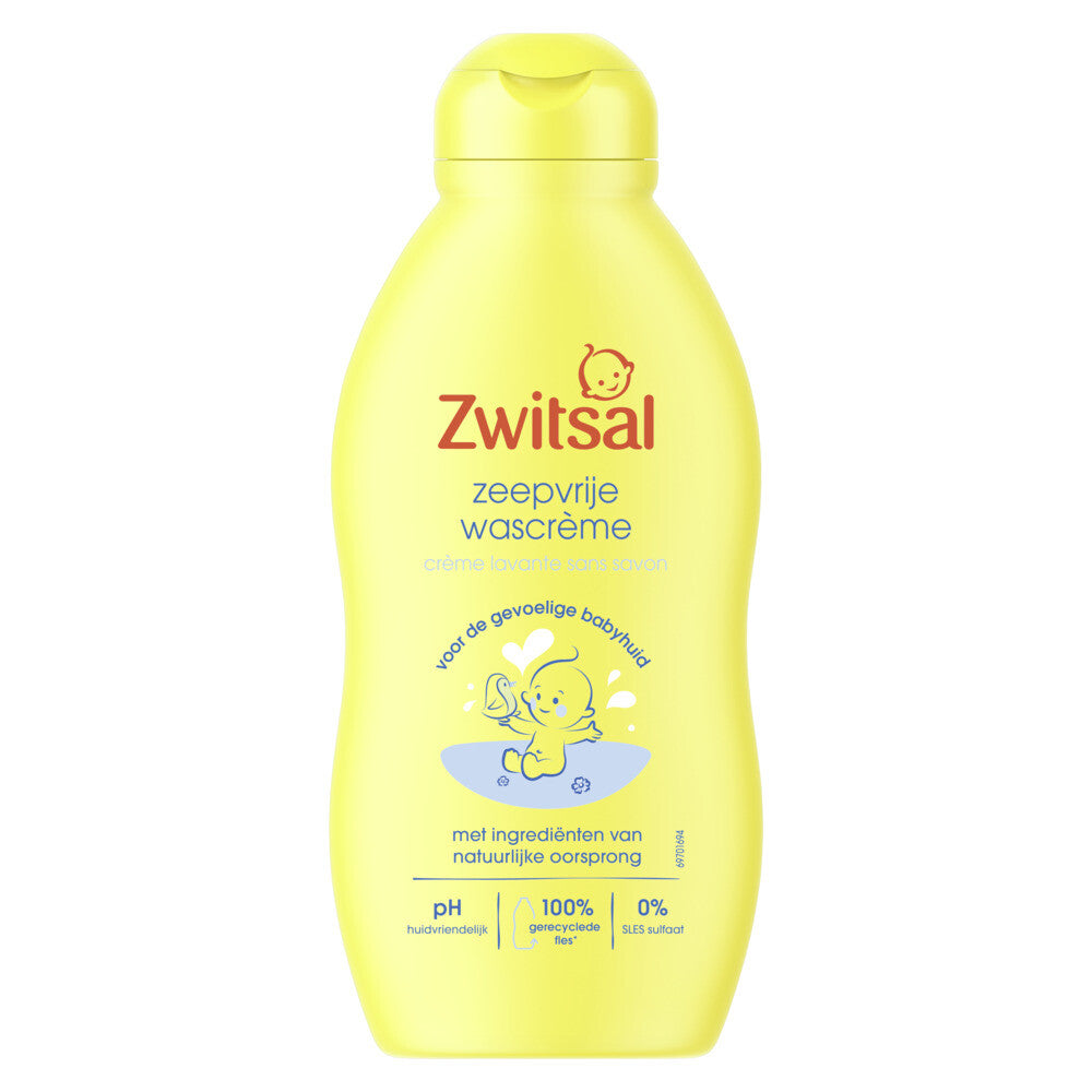 Zwitsal Baby Zeepvrije Wascrème (200 ml) 1 Stuk - van Zwitsal - Nu verkrijgbaar bij Mijn Voordeelshop!