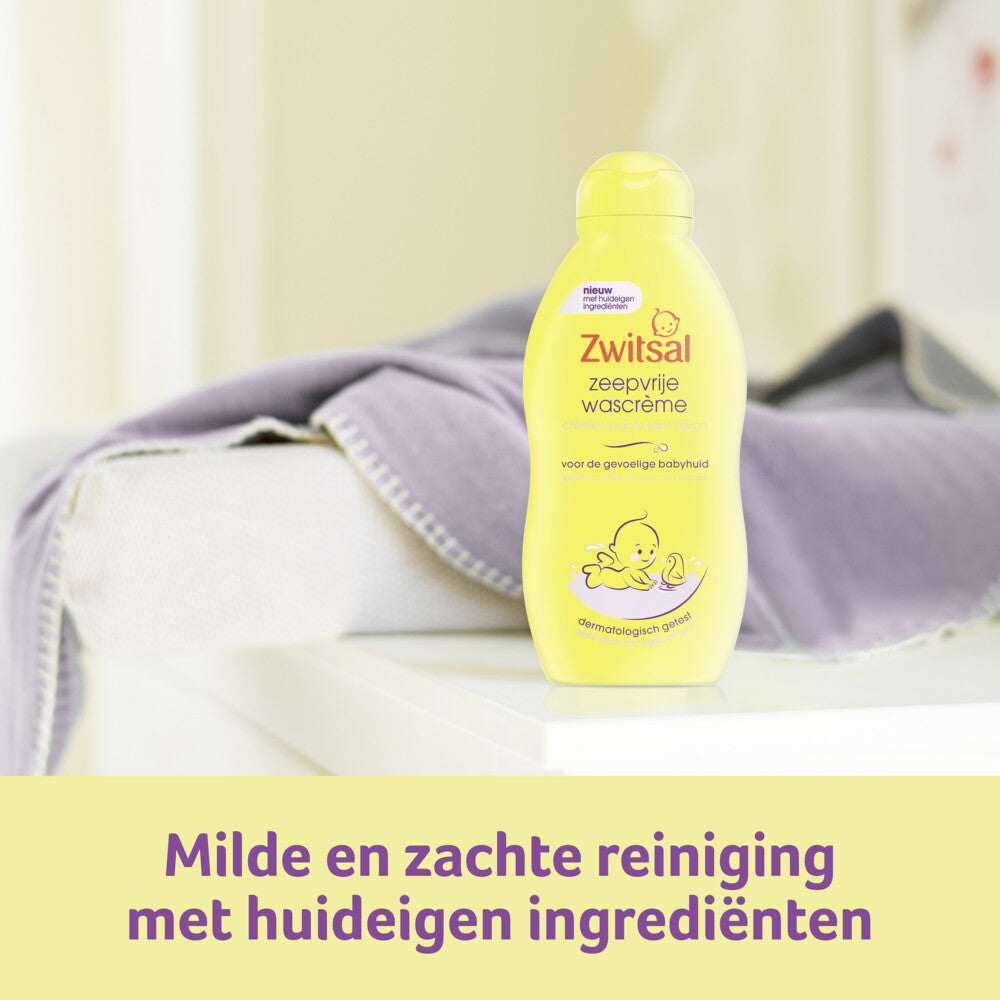 Zwitsal Baby Zeepvrije Wascrème (200 ml) - van Zwitsal - Nu verkrijgbaar bij Mijn Voordeelshop!