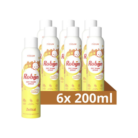 Robijn Dry Wash Zwitsal (200 ml) 6 Stuks - van Robijn - Nu verkrijgbaar bij Mijn Voordeelshop!