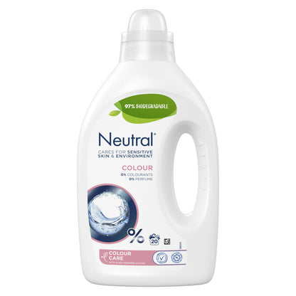 Neutral Kleur Parfumvrij Vloeibaar Wasmiddel (1 Liter) (20 Wasbeurten) 1 Stuk - van Neutral - Nu verkrijgbaar bij Mijn Voordeelshop!