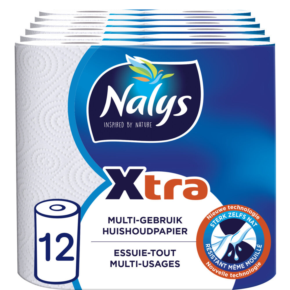 Nalys Xtra Keukenpapier 12 Rollen - van Nalys - Nu verkrijgbaar bij Mijn Voordeelshop!