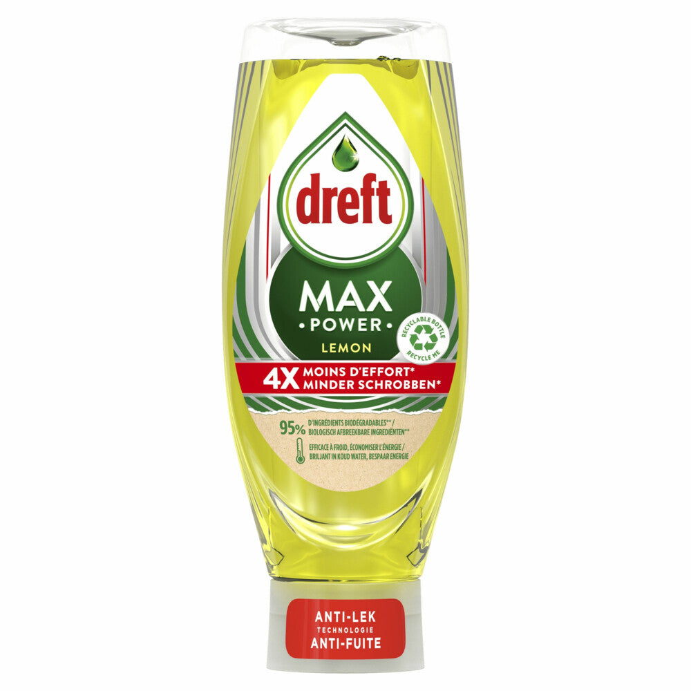 Dreft Max Power Lemon Afwasmiddel (640 ml) 1 Stuk - van Dreft - Nu verkrijgbaar bij Mijn Voordeelshop!