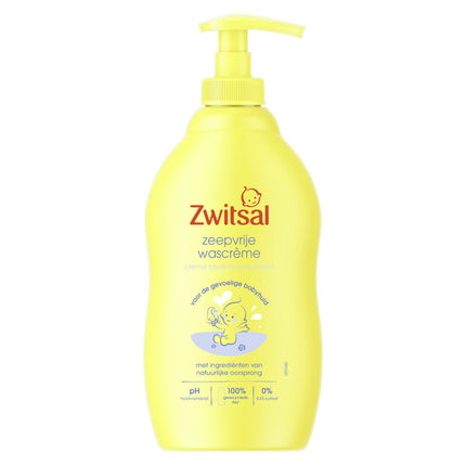 Zwitsal Baby Zeepvrije Wascrème (400 ml) 1 Stuk - van Zwitsal - Nu verkrijgbaar bij Mijn Voordeelshop!