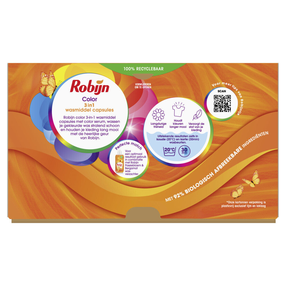 Robijn Classics Color 3-in-1 Wascapsules (40 Wasbeurten) - van Robijn - Nu verkrijgbaar bij Mijn Voordeelshop!