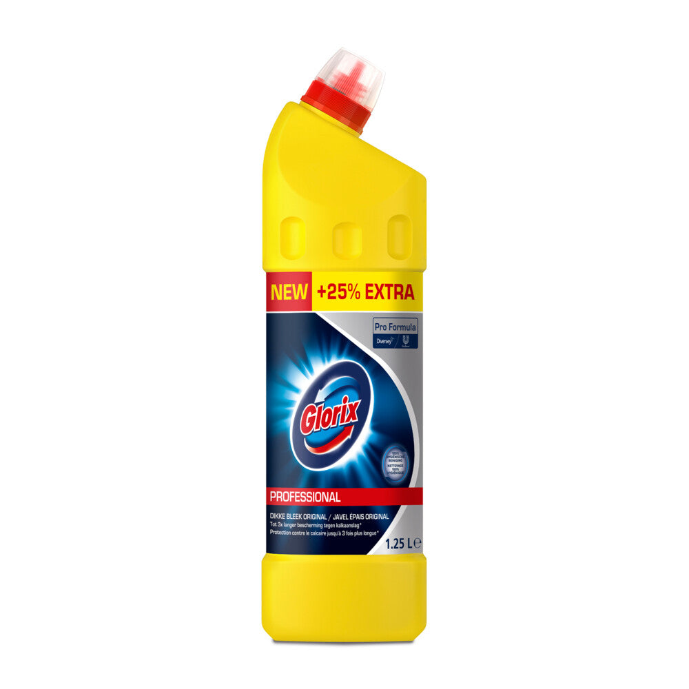 Glorix Professional Toiletreiniger Dikke Bleek Original Pro Formula (1,25 Liter) 1 Stuk - van Glorix - Nu verkrijgbaar bij Mijn Voordeelshop!