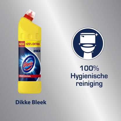 Glorix Professional Toiletreiniger Dikke Bleek Original Pro Formula (1,25 Liter) - van Glorix - Nu verkrijgbaar bij Mijn Voordeelshop!