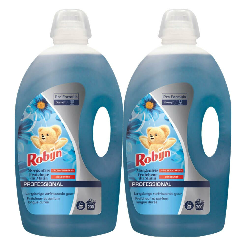 Robijn Professional Wasverzachter Morgenfris (200 Wasbeurten) (5 Liter) 2 Stuks - van Robijn - Nu verkrijgbaar bij Mijn Voordeelshop!