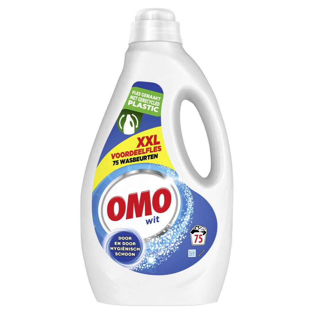 OMO Vloeibaar Wasmiddel Wit (75 Wasbeurten) (3,75 Liter) 1 Stuk - van OMO - Nu verkrijgbaar bij Mijn Voordeelshop!