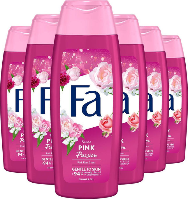 Fa Pink Passion Douchegel (250 ml) 6 Stuks - van Fa - Nu verkrijgbaar bij Mijn Voordeelshop!