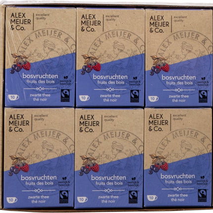 Alex Meijer Bosvruchten Thee FT (6 pakken x 10 stuks x 1,5 gram) - van Alex Meijer - Nu verkrijgbaar bij Mijn Voordeelshop!
