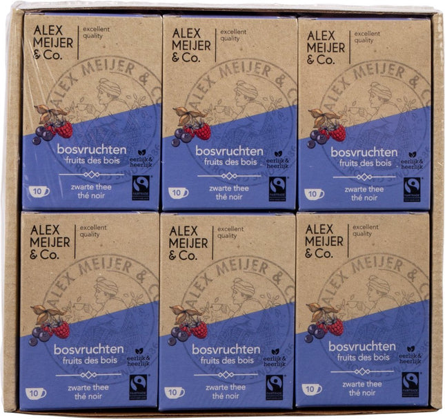 Alex Meijer Bosvruchten Thee FT (6 pakken x 10 stuks x 1,5 gram) - van Alex Meijer - Nu verkrijgbaar bij Mijn Voordeelshop!