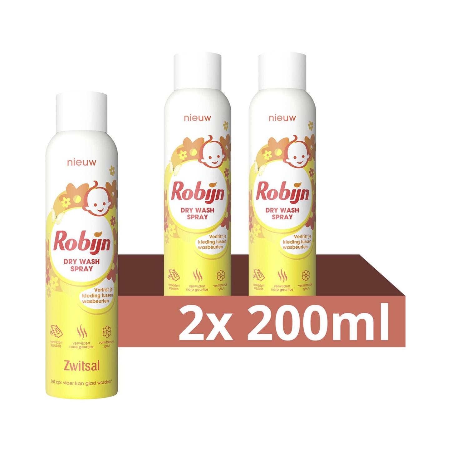 Robijn Dry Wash Zwitsal (200 ml) 2 Stuks - van Robijn - Nu verkrijgbaar bij Mijn Voordeelshop!