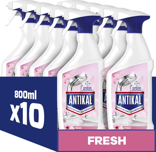 Antikal Fresh Kalkreiniger Spray (800 ml) 10 Stuks - van Antikal - Nu verkrijgbaar bij Mijn Voordeelshop!