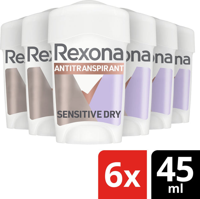 Rexona Women Maximum Protection Sensitive Dry Antitranspirant Stick (45 ml) 6 Stuks - van Rexona - Nu verkrijgbaar bij Mijn Voordeelshop!