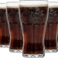 Coca Cola Glazen - 0.2L (Set van 6) - van Coca-Cola - Nu verkrijgbaar bij Mijn Voordeelshop!