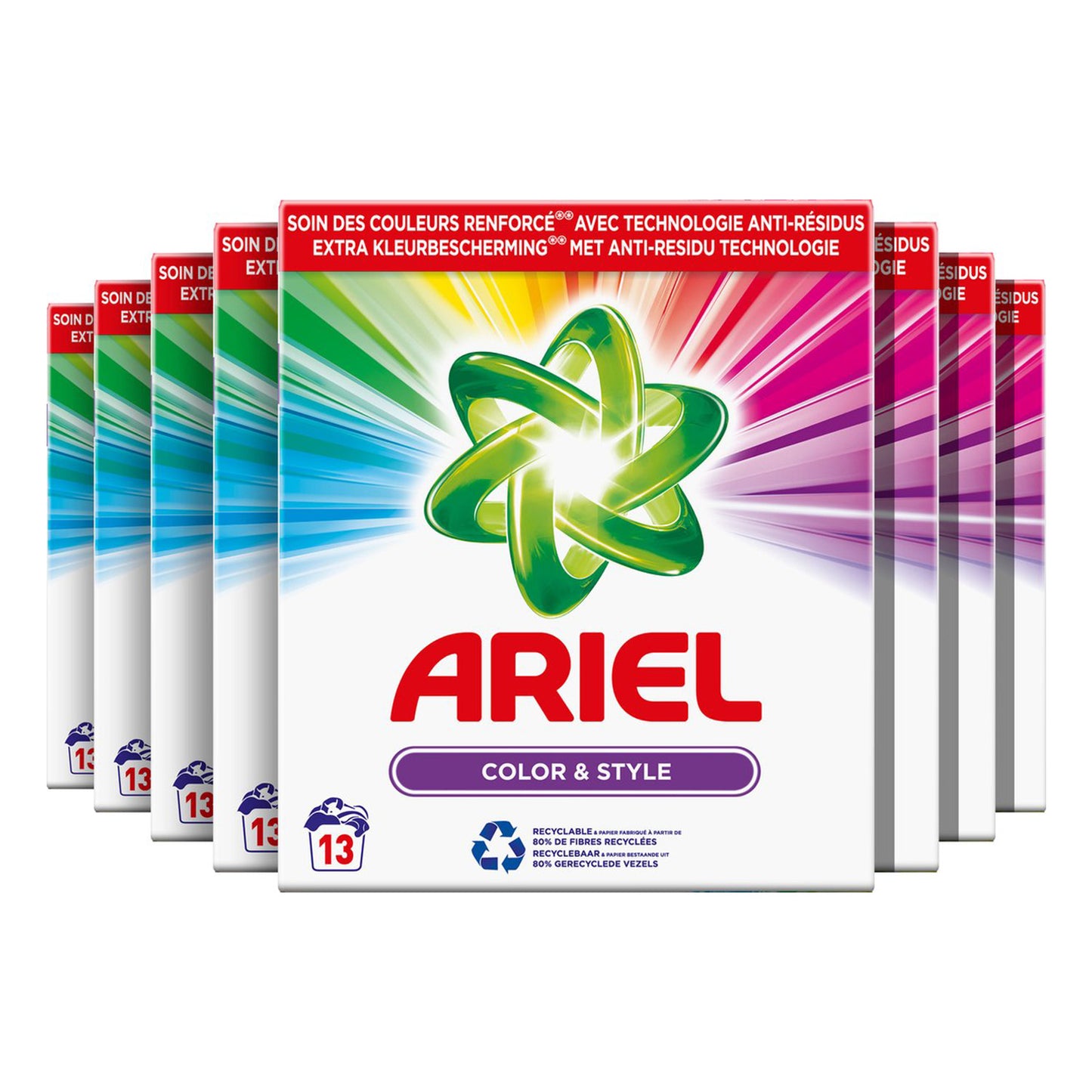 Ariel Waspoeder Color (780 Gram) (13 Wasbeurten) 8 Stuks - van Ariel - Nu verkrijgbaar bij Mijn Voordeelshop!