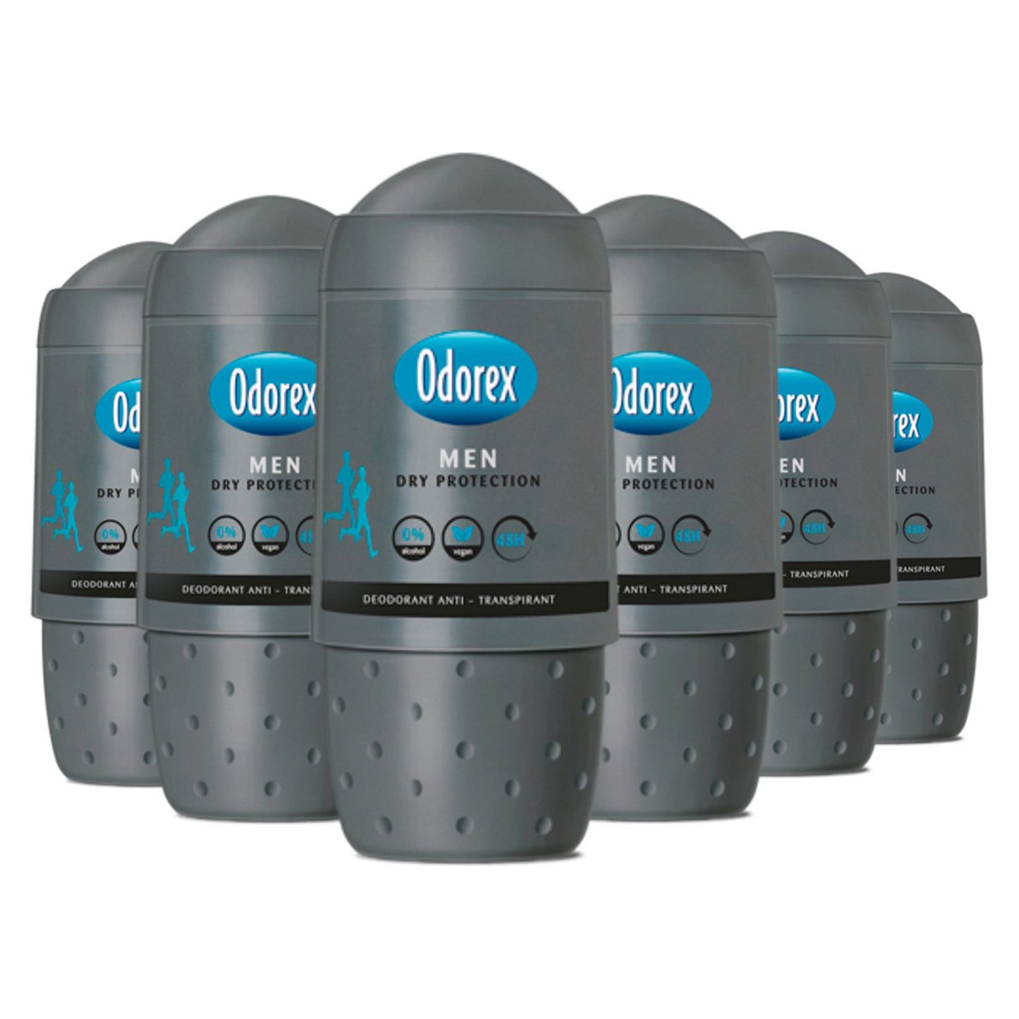 Odorex Men Dry Protection Deodorant Roller (50 ml) 6 Stuks - van Odorex - Nu verkrijgbaar bij Mijn Voordeelshop!