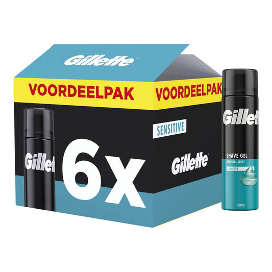 Gillette Scheergel Voor De Gevoelige Huid (200 ml) 6 Stuks - van Gillette - Nu verkrijgbaar bij Mijn Voordeelshop!