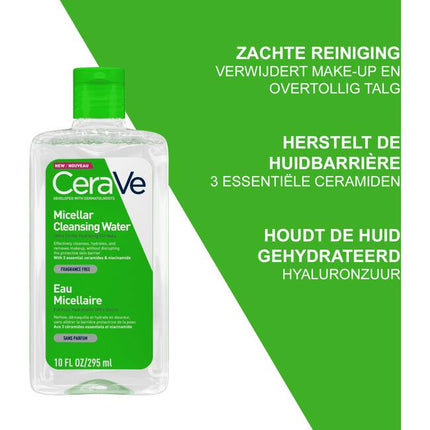 CeraVe Hydaterende Micellaire Reinigingswater (295 ML) - van CeraVe - Nu verkrijgbaar bij Mijn Voordeelshop!