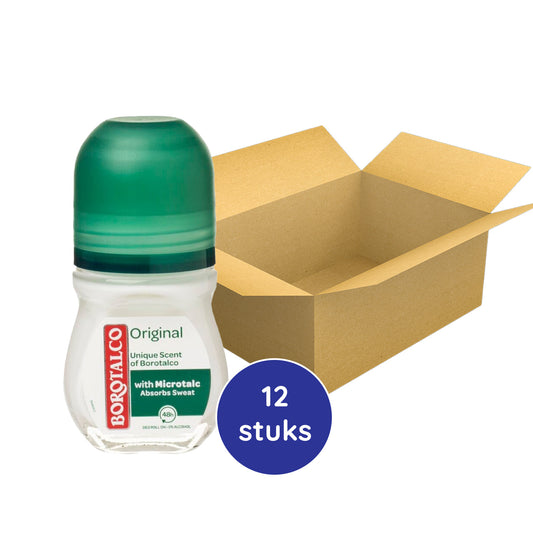 Borotalco Original Deodorant Roll-On (50 ml) 12 Stuks - van Borotalco - Nu verkrijgbaar bij Mijn Voordeelshop!