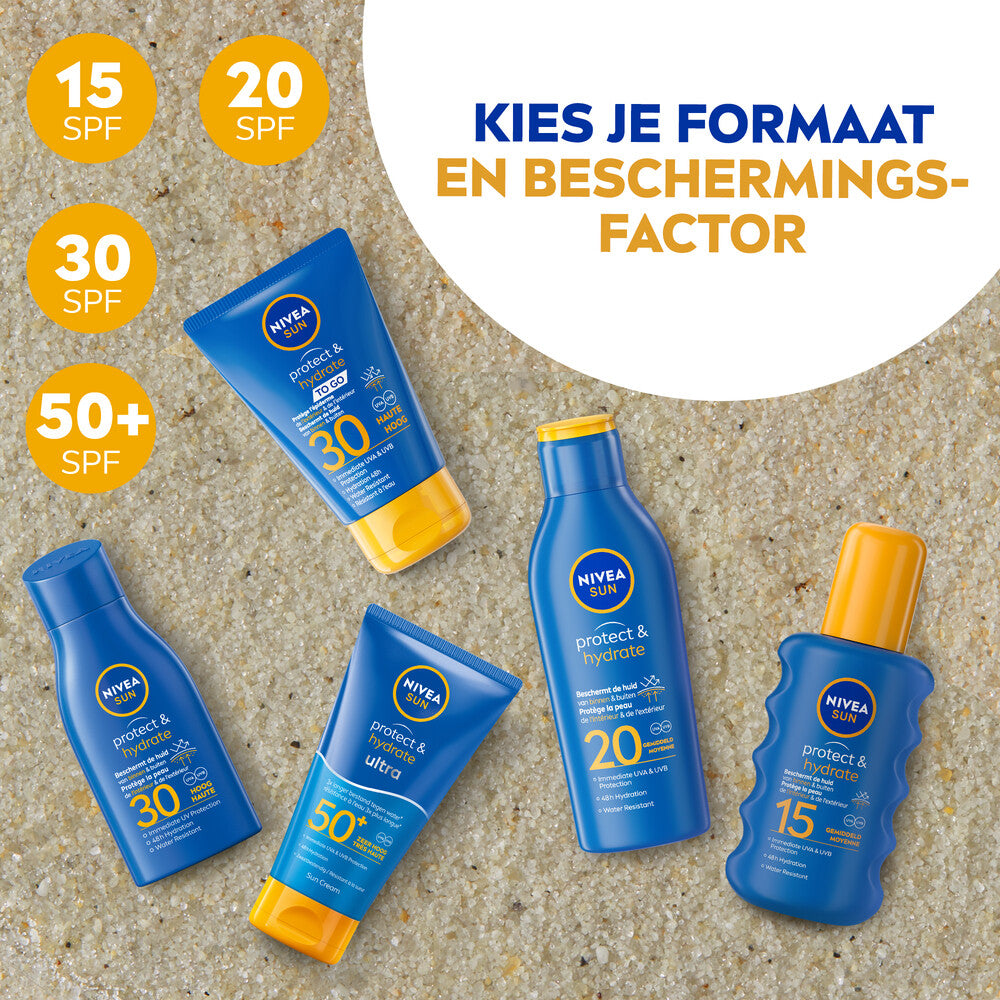 Nivea Sun Protect & Hydrate Zonnespray SPF 50+ (200 ml) - van NIVEA - Nu verkrijgbaar bij Mijn Voordeelshop!