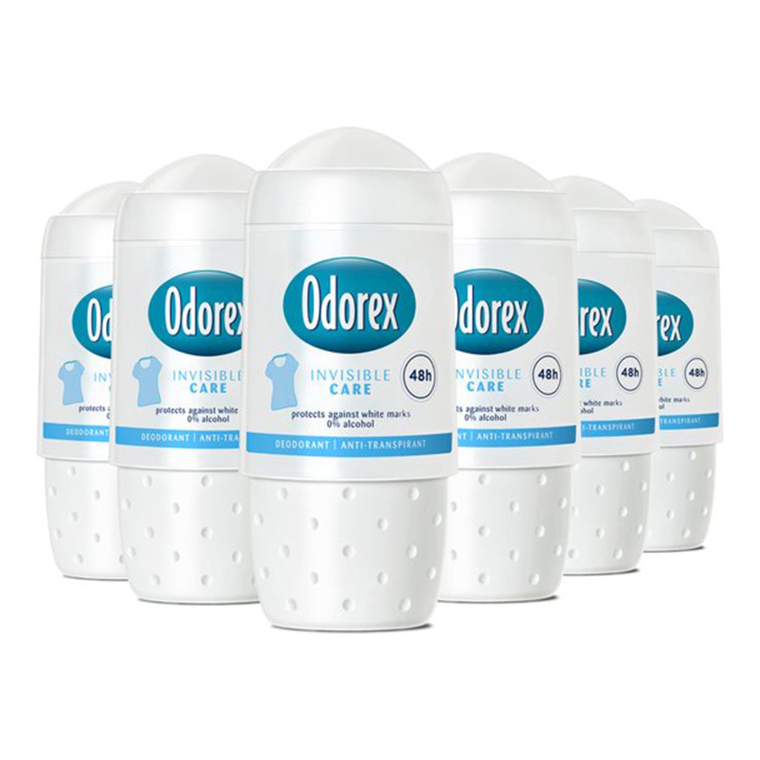 Odorex Invisible Care Deodorant Roller (50 ml) 6 Stuks - van Odorex - Nu verkrijgbaar bij Mijn Voordeelshop!