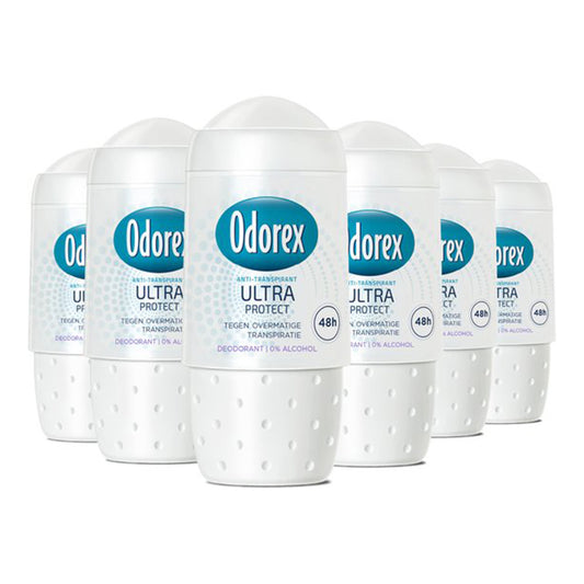 Odorex Ultra Protect Deodorant Roller (50 ml) 6 Stuks - van Odorex - Nu verkrijgbaar bij Mijn Voordeelshop!