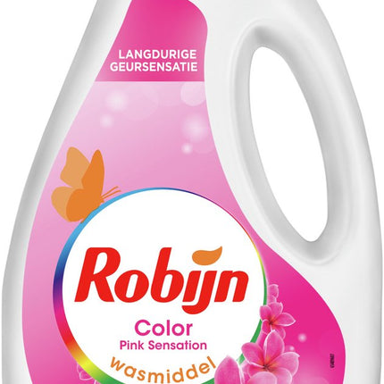 Robijn Color Pink Sensation Vloeibaar Wasmiddel (2,6 Liter) (52 Wasbeurten)