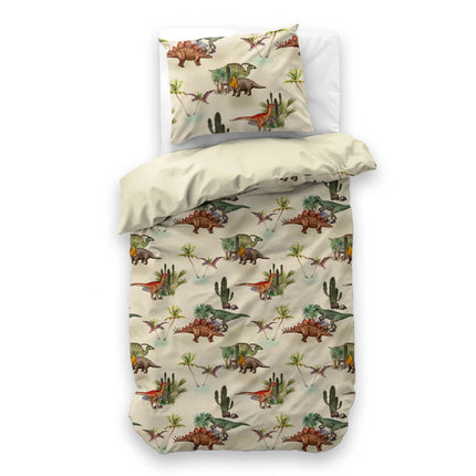 Little Monster Kinderdekbedovertrek Bamdino Groen 140 x 200/220 - van Little Monster - Nu verkrijgbaar bij Mijn Voordeelshop!