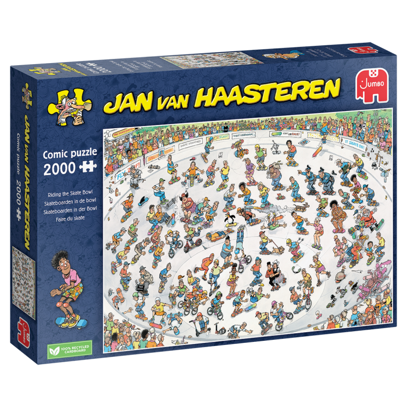 Jan van Haasteren Puzzel Skateboarden in de Bowl (2000 Stuks) - van Jan van Haasteren - Nu verkrijgbaar bij Mijn Voordeelshop!