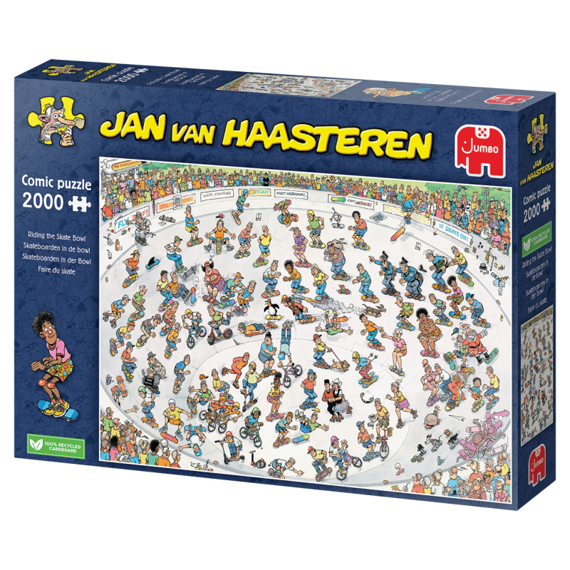 Jan van Haasteren Puzzel Skateboarden in de Bowl (2000 Stuks) - van Jan van Haasteren - Nu verkrijgbaar bij Mijn Voordeelshop!