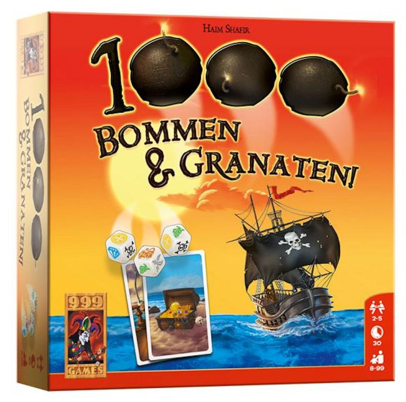 999 Games 1000 Bommen & Granaten Dobbelspel - van 999 Games - Nu verkrijgbaar bij Mijn Voordeelshop!