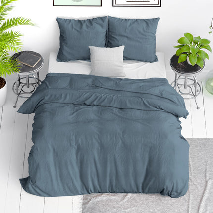 Dreamhouse Stone washed Blauw Dekbedovertrek - van Dreamhouse - Nu verkrijgbaar bij Mijn Voordeelshop!