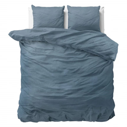Dreamhouse Stone washed Blauw Dekbedovertrek 220 - van Dreamhouse - Nu verkrijgbaar bij Mijn Voordeelshop!