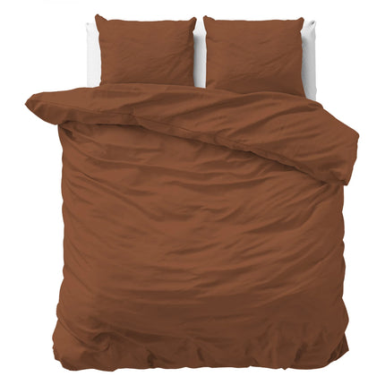 Dreamhouse Stone washed Bruin Dekbedovertrek 220 - van Dreamhouse - Nu verkrijgbaar bij Mijn Voordeelshop!