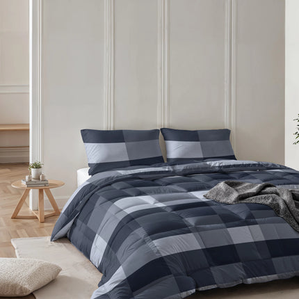 Sleeptime All-in one Lazy dekbed Anne Blauw Met Kussenslopen - van Sleeptime - Nu verkrijgbaar bij Mijn Voordeelshop!
